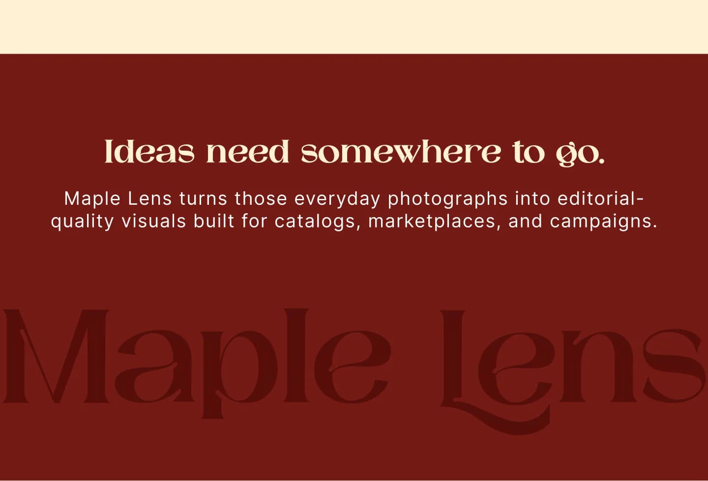 Maple Lens — case study part 12